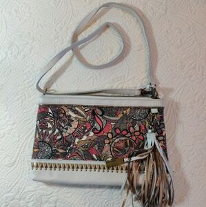 Sakroots  Leather Clutch Crossbody Handbag Sienna Spirit Desert Fall Floral